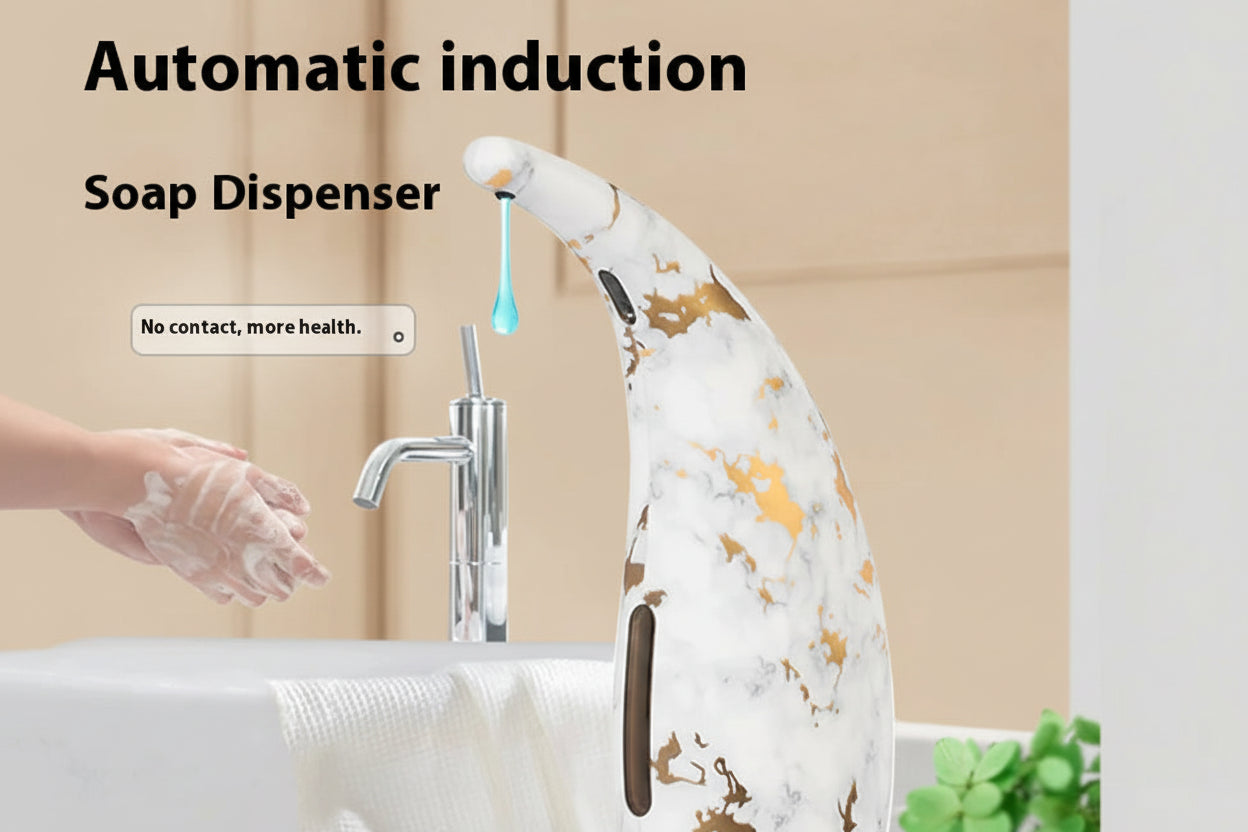 Touchless soap dispenser dispensing liquid soap, hands-free operation