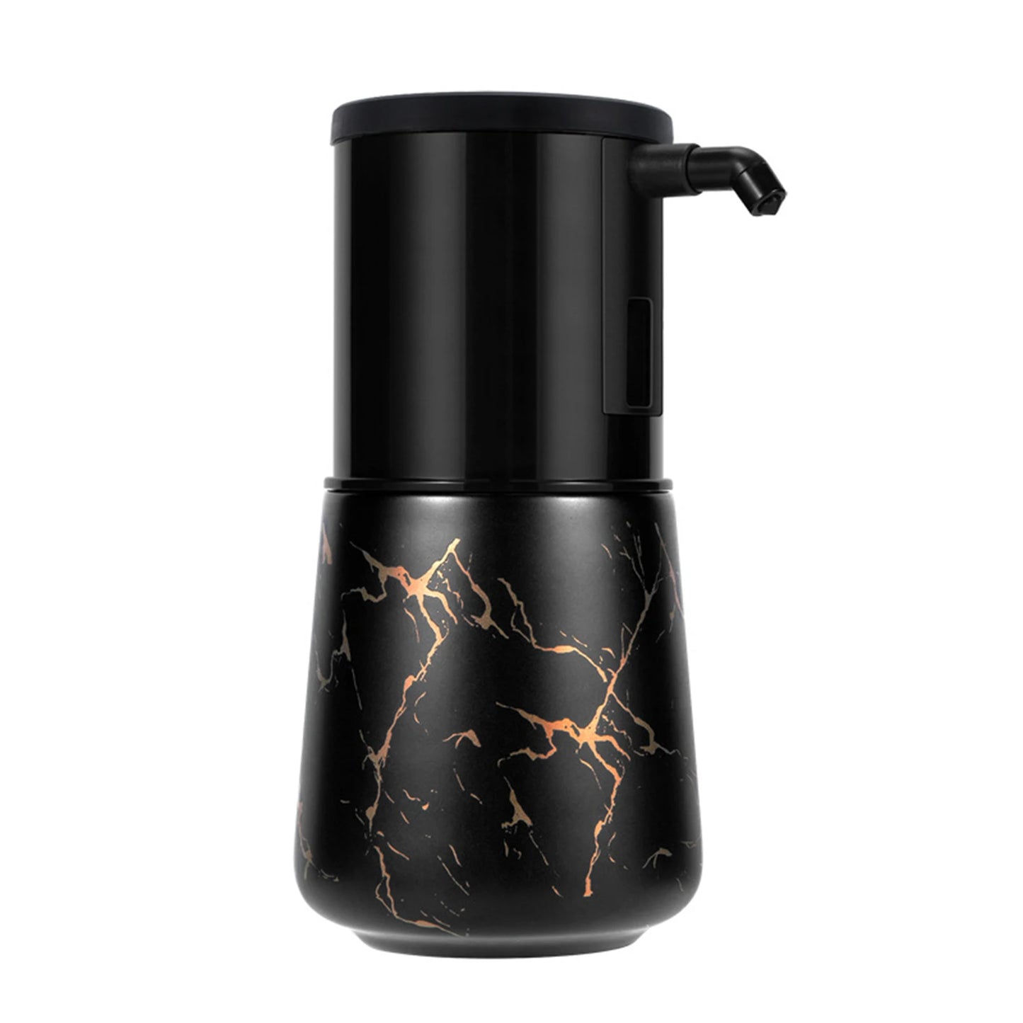 Rechargeable infrared soap dispenser, side view modern design