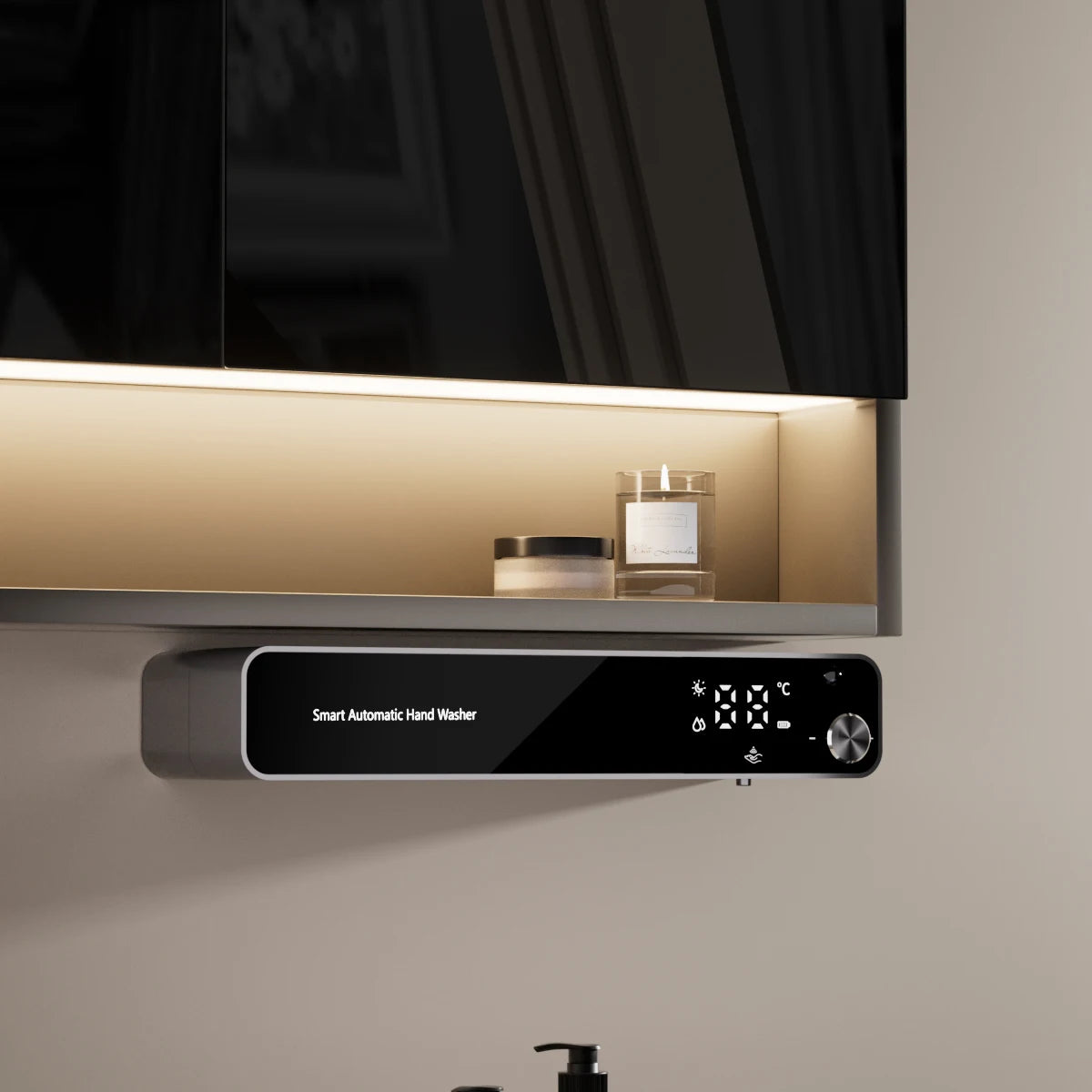 Slim automatic foam soap dispenser wall mounted, touchless sensor design