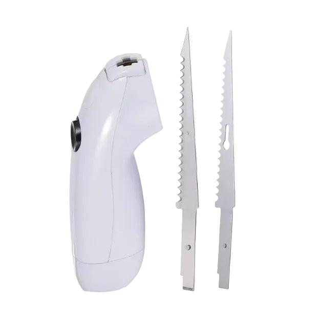 Cordless Electric Kitchen Knife with Stainless Steel Blades