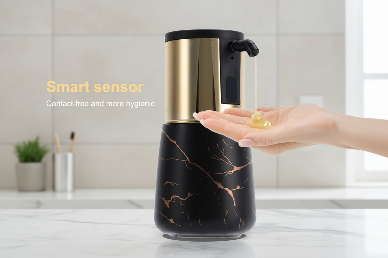 Touchless soap dispenser with infrared smart sensor technology
