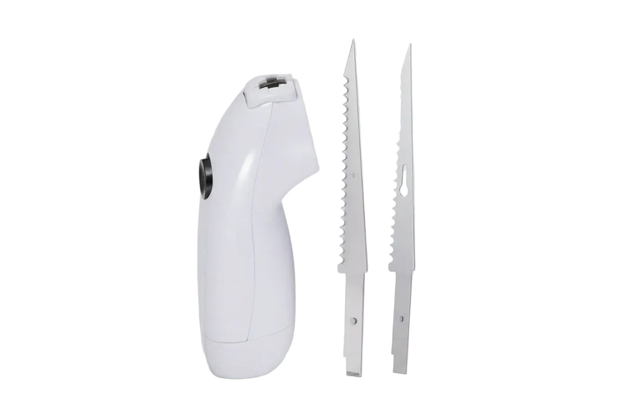 Cordless Electric Kitchen Knife with Stainless Steel Blades